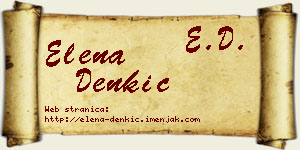 Elena Denkić vizit kartica